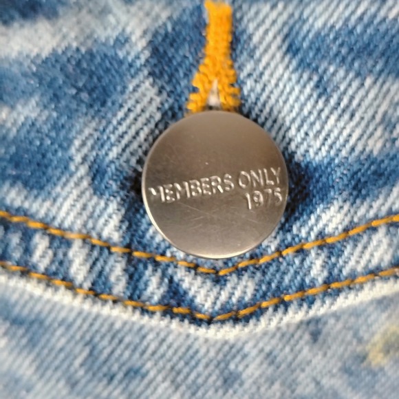 Members Only Nickelodeon Spongebob Patrick Acid Wash Denim Jacket Small - Picture 4 of 8